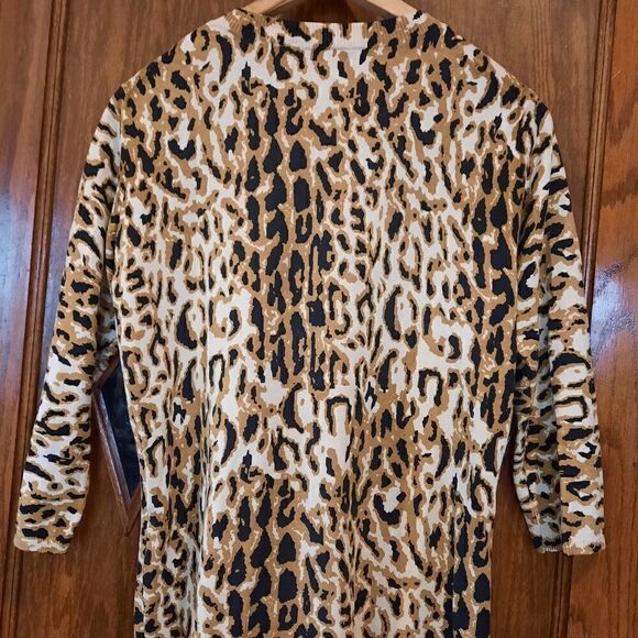 RARE Marshall Fields Cardigan Animal Print Silk/Nylon - Picture 5 of 10